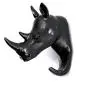 HERNGEE Rhino Head Single Wall Hook/Hanger Animal Shaped Coat Hat Hook Heavy Duty, Rustic, Decorative Gift, Black HERNGEE Rhino Head Single Wall Hook/Hanger Animal Shaped Coat Hat Hook Heavy Duty, Rustic, Decorative Gift, Black
