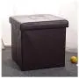 Storage Chair Bench Footstool Folding Ottoman Storage Boxes Seat Stool Home Chair Footstool Storage Bench Anti Foldable 38cmx38cmx38cm