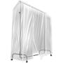 Sorbus Garment Rack Cover - 6 Ft Transparent Clothes Rail Cover, Garment Coat Hanger Protector Clothing Storage for Dresses, Suits, Coats, and More Sorbus Garment Rack Cover - 6 Ft Transparent Clothes Rail Cover, Garment Coat Hanger Protector Clothing Storage for Dresses, Suits, Coats, and More