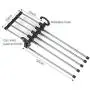5pcs Random Color Portable 5-in-1 Clothes Hanger Clothing Organizer Multi-Function Stainless Steel Pants Hanger Holder Rack Hangers for Clothes 5pcs Random Color Portable 5-in-1 Clothes Hanger Clothing Organizer Multi-Function Stainless Steel Pants Hanger Holder Rack Hangers for Clothes