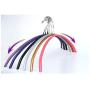 DNJKSA PVC Coated Cloth Hangers/Metal Semicircle Hanger (10 Pieces/Lot)(Random Color)