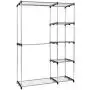 Moon_Daughter Shelf Rack Closet Storage Rail Rack Clothes Hanger Portable Apartment Dorm Large