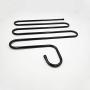 Yevison Hanger Pants Trousers Rack Scarf Closet Hangers Saver Storage Rack for Clothes Towel Scarf Trousers Tie Black Practical and Useful