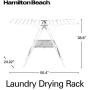 Hamilton Beach 83120 Foldable Clothes, Indoor A- A-Frame Drying Rack, White
