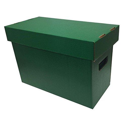 (1) Max Pro Brand SHORT Colored Comic Storage Boxes - Holds 150 - 175 Comic Books - GREEN