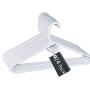 1InTheHome Heavy Duty White Hangers Tubular Plastic Hangers, Set of 24 (Heavy Duty)