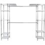 EnjoyShop Expandable Free Standing Closet Clothes Hanger Rack Premium and Sturdy Steel Framework EnjoyShop Expandable Free Standing Closet Clothes Hanger Rack Premium and Sturdy Steel Framework