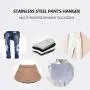 shengyuze Pants Hanger, 10/20Pcs Non-Slip Adjustable Stand Hanger Pants Skirt Clothes Rotatable Clips, PVC + Hadifield Steel - Black 10pcs