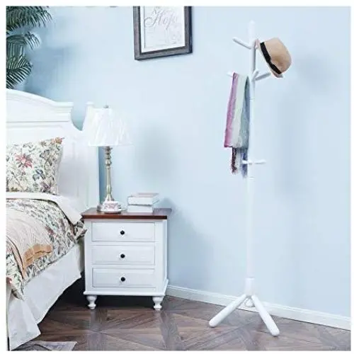 DUIHIDD Clothes Hangers Solid Wood Coat Rack Floor Home Bedroom Clothes Rack Hat Rack 44cm×176cm (Color : Wood Color) DUIHIDD Clothes Hangers Solid Wood Coat Rack Floor Home Bedroom Clothes Rack Hat Rack 44cm×176cm (Color : Wood Color)