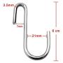 YourGift 30 Pack Heavy Duty S Hooks Silver S Shaped Hooks Hanging Hangers Hooks for Kitchen, Bathroom, Bedroom and Office: Pan, Pot, Coat, Bag, Plants(30 Pack/Silver/Small)