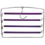 Standard Hangers Clothes Pants Pant Slack Hangers Swing Arm Hangers-Multi Layers Pants Hangers Closet Storage For Pants Jeans Scarf Hanging meeting the needs of normal use ( Color : Purple )