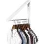 InstaHanger Closet Organizer, The Original Folding Drying Rack, Wall Mount - 2 Pack