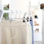HOUSE DAY 12 Pack Pants Hangers with Hook, Clip Hangers, Skirt Hangers with Clips,Multi Stackable Add on Hangers