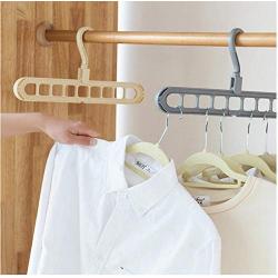 10pcs Random Color Multi-Port Support Circle Clothes Hanger Clothes Drying Rack Multifunction Plastic Scarf Clothes Hangers Hangers Storage Racks