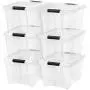 IRIS USA, Inc. TB-28 Stack & Pull Box, 31.75 Quart, Clear, 6 Pack IRIS USA, Inc. TB-28 Stack & Pull Box, 31.75 Quart, Clear, 6 Pack
