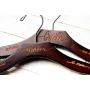 Personalized, Engraved Contour Wedding Hanger by Left Coast Original