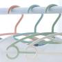KYCPTNFJ 20 Pcs Plastic Durable Hangers for Clothes Home Non-Slip Windproof Seamless Dry Wet Clothes Hangers