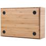 Large Bamboo Drawer 2 PK, Monitor Stand & Stackable Storage Solution for Office Products pens, Pencils, Scissors, notepads, Business Cards and More