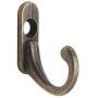 Fenfangxilas Hook, 10Pcs Antique Brass Strong Adhesive Wall Hook Clothes Coat Hanger Home Decor - 10pcs