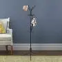 Evokem Metal Coat Hat Rack Tree Stand Clothes Hanger Hooks Umbrella Holder for Home Office