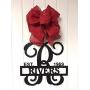 Personalized Metal Monogram Letter, Customized Door Hanger Monogram