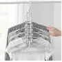 2pcs Travel Folding Clothes Hanger 360 Rotating Space Saving Stretchable Hanger Organizer Rack