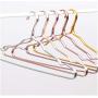 10pcs Random Color Cloth Hanger Durable Antideformation Aluminium Alloy Closet Adult Skirt Dress Clothing Towel Storage Rack Closet Space Saver