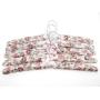 Crystal Lin Cotton Padded Hanger Clothes, Patterned, Soft, 5pc (Patterned17)
