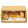 Bamboo Bread Boxes with Cutting Board,Kitchen Counter Storage Bins,Large Storage Container for Loaves,Pastries,Dinner Rolls,Donut and Croissant