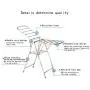 Drying Space Su Stainless Steel Floor Type Collapsible Clothes Hanger，Indoor and Outdoor Airing Rack Clothes Hanger Removable Towel Rack Shoe Rack