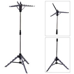 Tangkula Tripod Rack Clothes Hanger Drying Portable Multifunctional Retractable Laundry Dryer