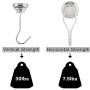 MHDMAG Swivel Swing Magnetic Hooks, Strong Refrigerator Hooks, Neodymium Magnet Hook for Picture Hanger, Grill, BBQ, Home, Kitchen, Office, Garage or Warehouse (4pack G25) MHDMAG Swivel Swing Magnetic Hooks, Strong Refrigerator Hooks, Neodymium Magnet Hook for Picture Hanger, Grill, BBQ, Home, Kitchen, Office, Garage or Warehouse (4pack G25)