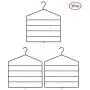 HHXD 3pcs Pants Magic Clothes Hanger,Iron Save Space Storage Coat Hangers Beautiful/Black / 3pcs