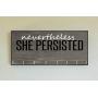 Race Medal Holder/Running Medal Hanger NEVERTHELESS SHE PERSISTED- Wood Wall Mounted Medal Organizer. CUSTOMIZATION Available
