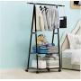 1pcs Random Color Floor Standing Coat Rack Bedroom Furniture Steel Tube Removable Floor Hanger Shoes Bags Boxes Organizer Clothes Hanger Stand