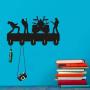 LEWIS1205 Wall Clothes Hanger 1Piece Rock Band Door Hook Wall Docor Rock Music Clothes Coat Hat Hanger Kitchen Bathroom Towel Hooks Key Holder Gift for Singer