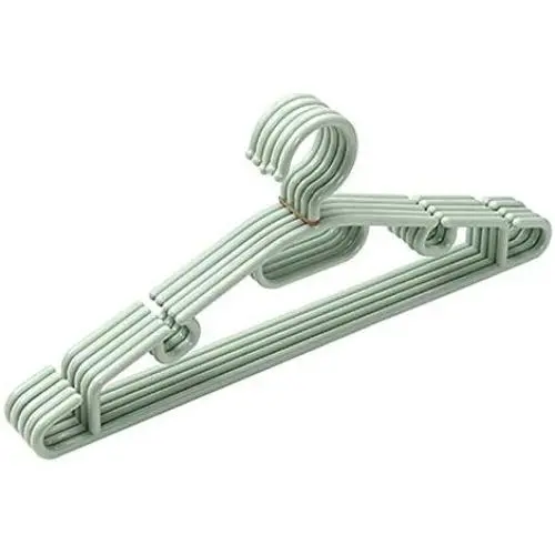 Iddefee Clothes Hanger Pack of 20 Thicken Plastic Hangers with Non-Slip Pads Space Saving Easy Slide Organizer for Bedroom Closet Pants Hangers (Color : Green, Size : 4016.5cm)