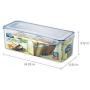 LOCK & LOCK Airtight Rectangular Food Storage Container with Divider, Bread Boxes 169.07-oz / 21.13-cup