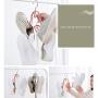 HJYPYJ Magic Hanger,Multifunction Magical Hangers,Home Drying Shoe Rack Steel + PVC Durable Hanger,Space-Saving Organizer Hangers, Superimposable/Pink / 8 pcs