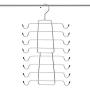 Giyazon Metal Space Saving Hangers Closet Organizer for Tank Tops,Cami,Bra,Bathing Suits,Belts,Ties,Handbag(2 Pack)