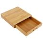 Jeffergarden Tea Storage Boxes Single Drawer Bamboo Tea Tray Puer Cake Rust-proof Hands Protection Portable Tea Sets Home Kitchen