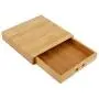 Jeffergarden Tea Storage Boxes Single Drawer Bamboo Tea Tray Puer Cake Rust-proof Hands Protection Portable Tea Sets Home Kitchen