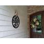 Personalized Last Name Door Hanger 18 inch ACM Metal Sign Monogram Gifts For Women Monogram Door Wreath Established Family Sign Initial Door Hanger QUICK SHIPPING