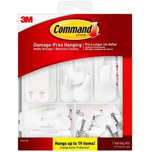 Command General Purpose Variety Kit, Hangs Up to 19 Items, Organize Damage-Free Command General Purpose Variety Kit, Hangs Up to 19 Items, Organize Damage-Free