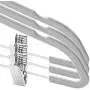 Casafield - 10 Gray Velvet Non-Slip Pants Hangers with Adjustable Metal Clips - Space Saving & Chrome Swivel Hook for Dress Clothes, Trousers, Shirts, Skirts, Slacks, Sweaters