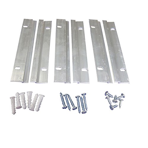 French Cleat Picture Hanger Kit 6 Inch - 50 Pairs - Small Z Bar Hanger Supports 50 lbs - Z Clip Mirror Hanging Hardware