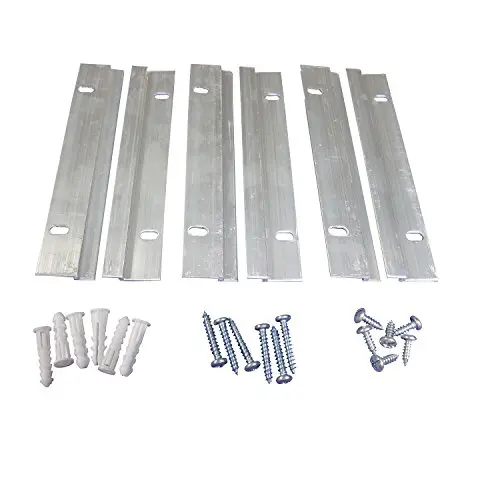 French Cleat Picture Hanger Kit 6 Inch - 50 Pairs - Small Z Bar Hanger Supports 50 lbs - Z Clip Mirror Hanging Hardware French Cleat Picture Hanger Kit 6 Inch - 50 Pairs - Small Z Bar Hanger Supports 50 lbs - Z Clip Mirror Hanging Hardware