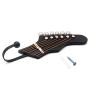 3 PCS Guitar Heads Music Home Resin Clothes Hat Hanger Hook Wall Mounted New