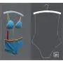 Koobay 10PACKS Wooden White Bikini Swimwear Display Body Shape Clothes Hangers Koobay 10PACKS Wooden White Bikini Swimwear Display Body Shape Clothes Hangers