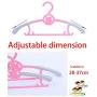 10PC Random Color Adjustable Clothes Hanger Rack Plastic Towel Display Hanger for Baby Adults Children Kids Clothing Drying Rack Hanging Decoration